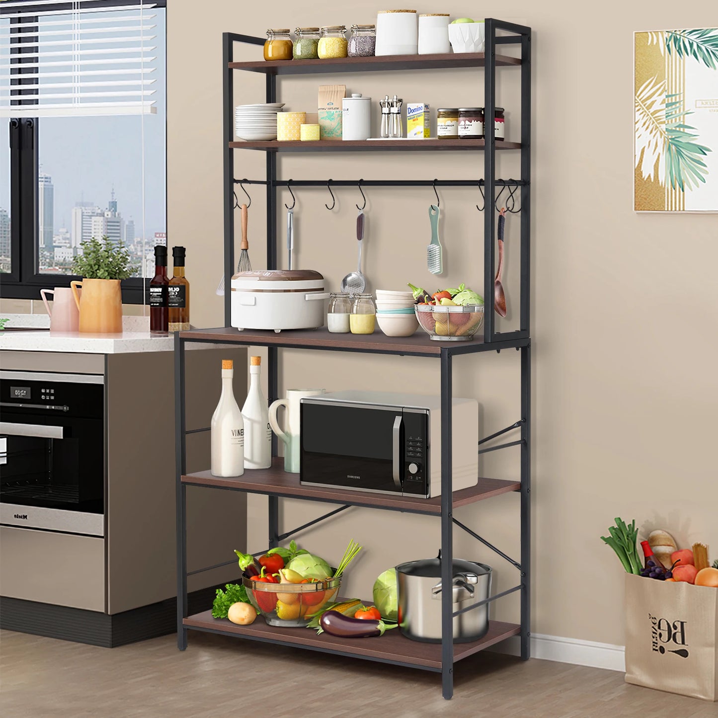 5-Tier Kitchen Bakers Utility Storage Rack